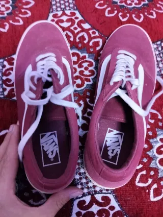 Zapatillas Vans Rojas y Blancas