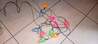 10 Luci Natalizie Vintage Uccellini