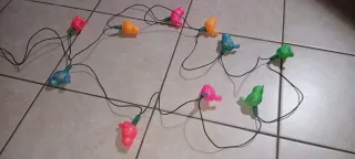 10 Luci Natalizie Vintage Uccellini