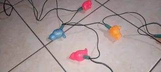 10 Luci Natalizie Vintage Uccellini