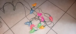 10 Luci Natalizie Vintage Uccellini