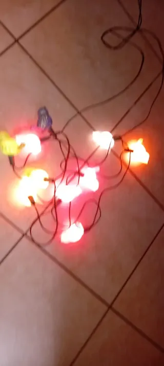 10 Luci Natalizie Vintage Uccellini