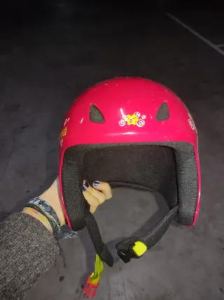 Casco de Nieve Infantil Rosa