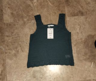 Top de punto Azul Marino  Zara Kids