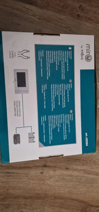 Kit facil de Videoportero 2 hilos con monitor 4.3"