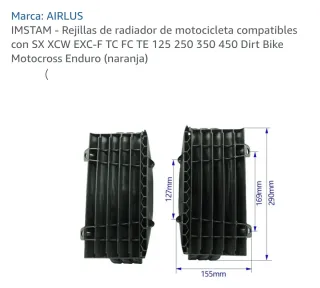 Rejillas Protectoras Radiador Moto