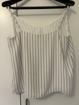 Blusa floral M y top rayas M