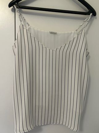 Blusa floral M y top rayas M