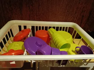 Conjunto loiça infantil colorida