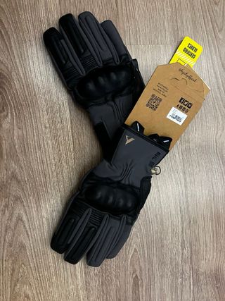 Guantes Moto Invierno By City Negros y Grises M