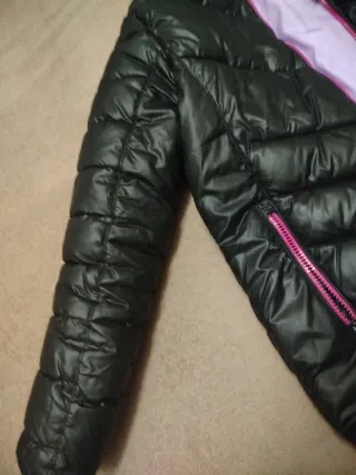 Chaqueta acolchada reversible niña