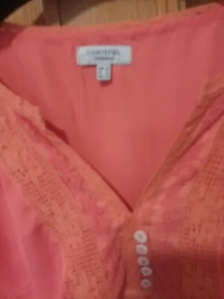 Camisa Cortefiel Talla XL Naranja