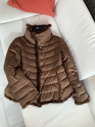 Chaqueta Carolina Herrera Marrón Plumas