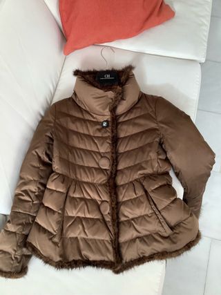 Chaqueta Carolina Herrera Marrón Plumas