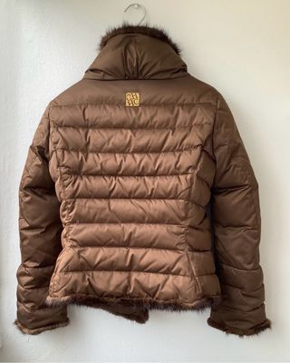 Chaqueta Carolina Herrera Marrón Plumas