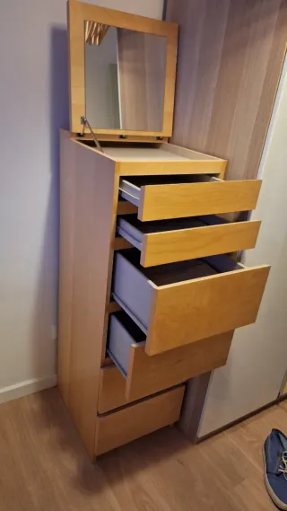 Cómoda Malm Ikea Madera Maciza