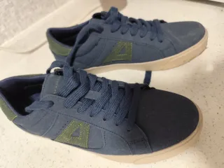 Botines Álvaro Moreno Azul y Verde ,puesto 1 vez