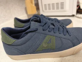 Botines Álvaro Moreno Azul y Verde ,puesto 1 vez