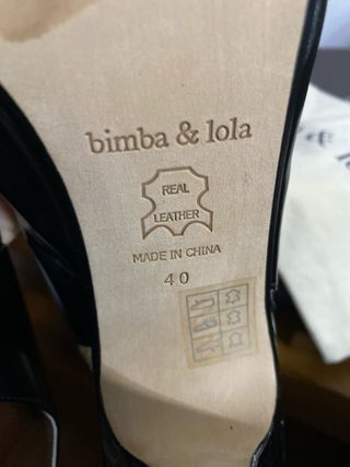 Zapatos tacón Bimba y Lola destalonados