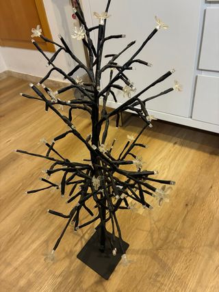 Árbol decorativo con luces LED 75cm altura