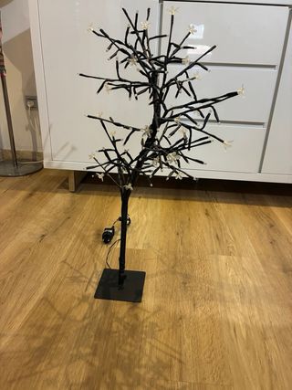 Árbol decorativo con luces LED 75cm altura