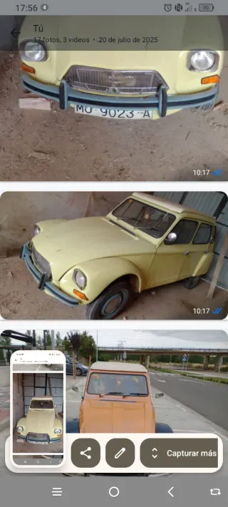 Citroen C1 1995 y dyane 6 Los 2 vehículos.