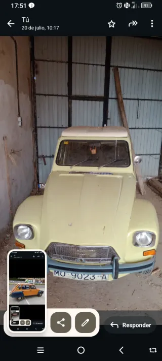 Citroen C1 1995 y dyane 6 Los 2 vehículos.