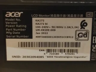 Monitores Acer Negros (2 unidades)