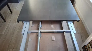 Mesa comedor extensible gris marengo