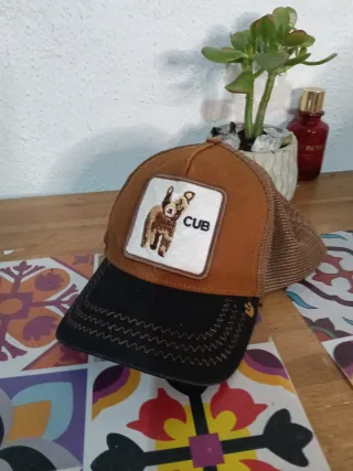 Gorras y viseras marrones y verdes