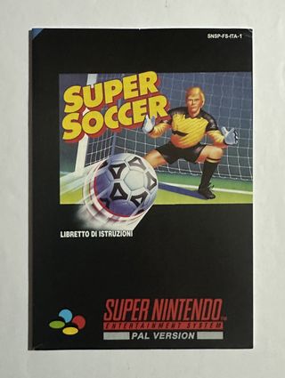 Super Soccer Super Nintendo PAL ITA