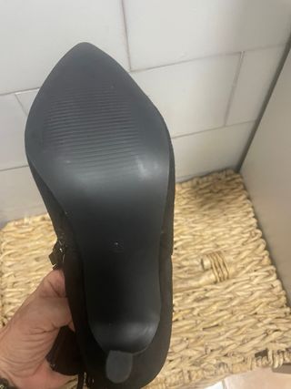 Botín flecos negro talla 39