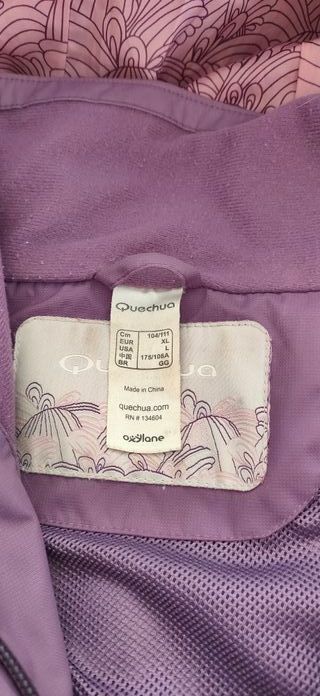 Chaqueta impermeable lila Quechua