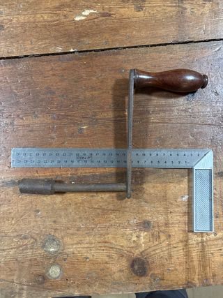 Manivela de extensión para mesa antigua