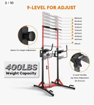 ONETWOFIT Torre de Potencia Plegable