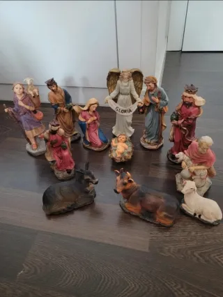 Figuras Belén Nacimiento Reyes Magos Ángel