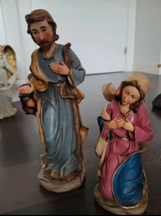 Figuras Belén Nacimiento Reyes Magos Ángel