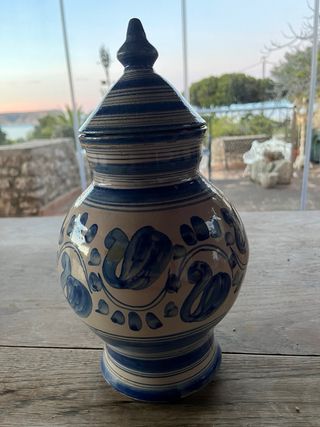 Ceramica Loza vasija Muel antiguedad