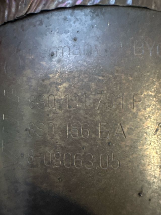 Catalizador/FAP/DPF RS3 8v 8Y 8S0131701F