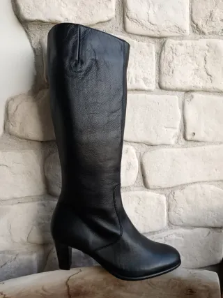 Stivali donna neri in pelle