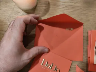 Scatola e busta bracciale Dodo rosso natale