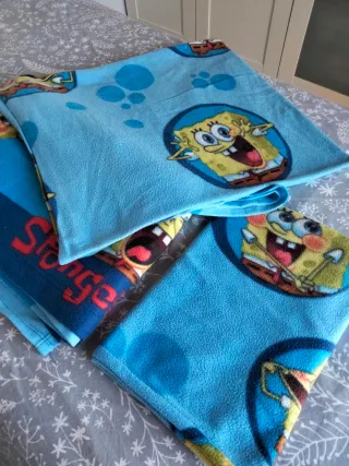 Juego Sábanas Pirineo Bob Esponja cama 90