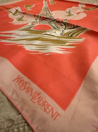 Fazzoletto seta vintage Yves Saint Laurent
