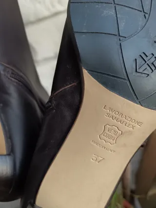 Stivali donna vera pelle marrone