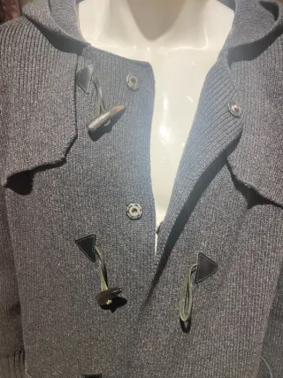 Parka de lana holgada con capucha de McQ