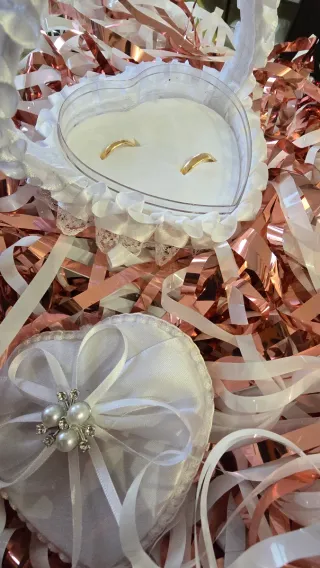 Cesta para anillos boda