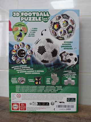 PUZZLE 3D DE EDUCA - BALÓN DE FÚTBOL CON ADHESIVOS