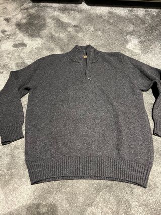 Maglione uomo cashmere grigio scuro