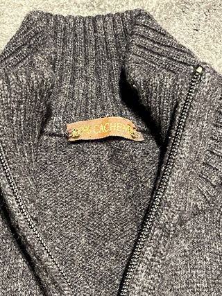 Maglione uomo cashmere grigio scuro