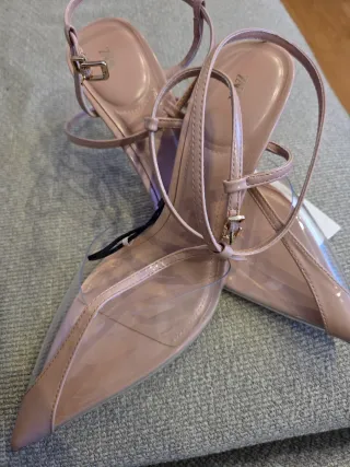 Tacones Zara nude talla 41